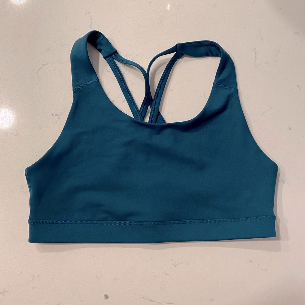 Turquoise sports bra